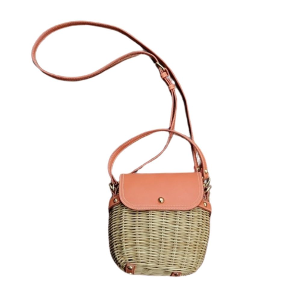 Tommy Bahama Wicker Basket Crossbody Bag